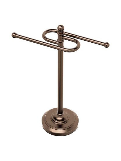 14 inch S-Shaped Countertop Towel Stand in Oil-Rubbed Bronze.